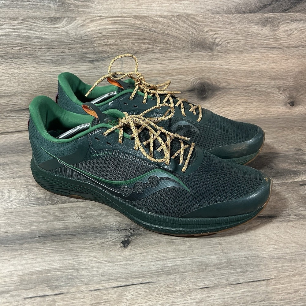 Saucony Freedom 5 Running Shoes Sneakers Mens Size 13 Green Clover St Patricks